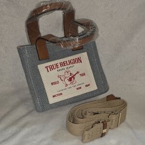 True Religion Mini Tote W/ Strap